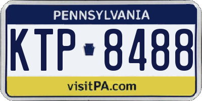 PA license plate KTP8488
