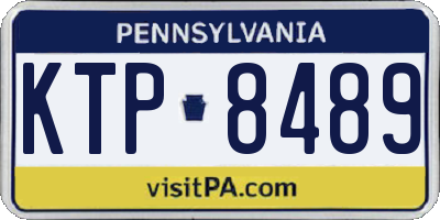 PA license plate KTP8489