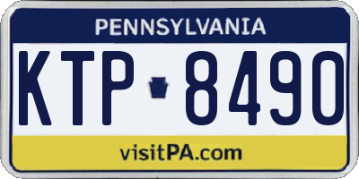 PA license plate KTP8490
