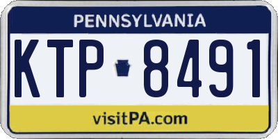 PA license plate KTP8491