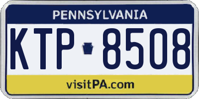 PA license plate KTP8508