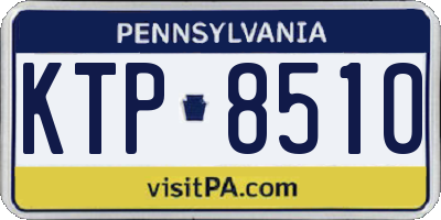 PA license plate KTP8510