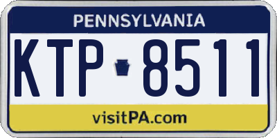 PA license plate KTP8511