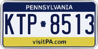 PA license plate KTP8513