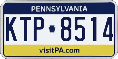 PA license plate KTP8514