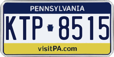 PA license plate KTP8515