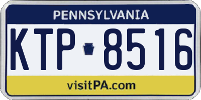 PA license plate KTP8516