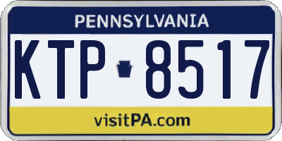 PA license plate KTP8517