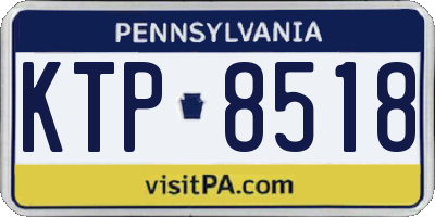 PA license plate KTP8518