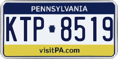 PA license plate KTP8519