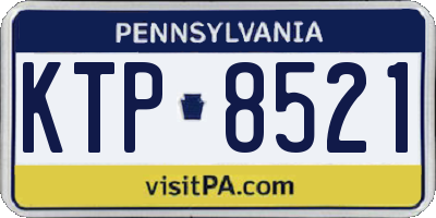 PA license plate KTP8521