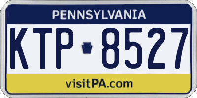 PA license plate KTP8527
