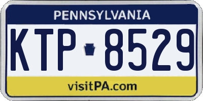 PA license plate KTP8529
