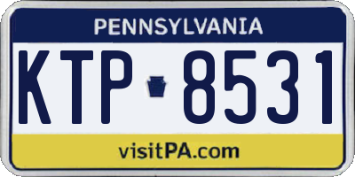 PA license plate KTP8531