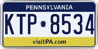 PA license plate KTP8534