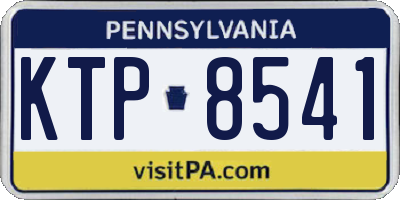 PA license plate KTP8541