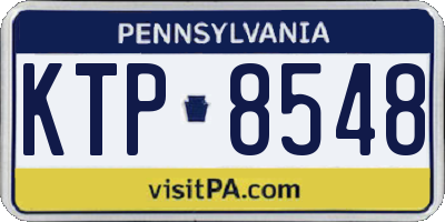 PA license plate KTP8548