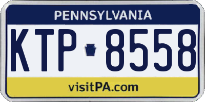 PA license plate KTP8558