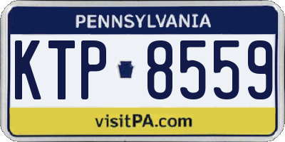 PA license plate KTP8559