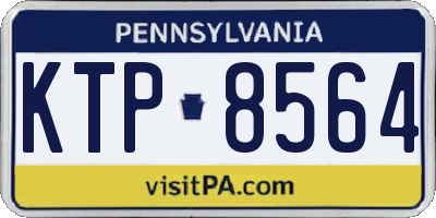PA license plate KTP8564