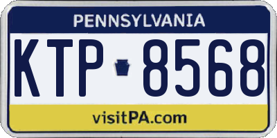PA license plate KTP8568