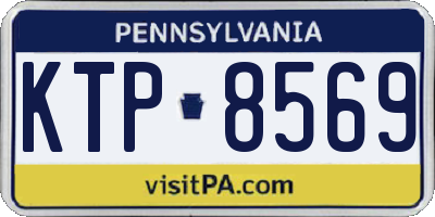 PA license plate KTP8569