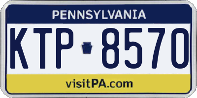 PA license plate KTP8570
