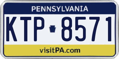 PA license plate KTP8571