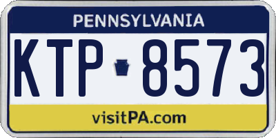 PA license plate KTP8573