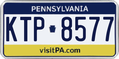 PA license plate KTP8577