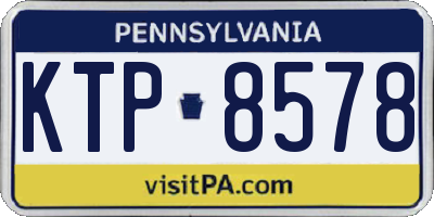 PA license plate KTP8578