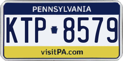 PA license plate KTP8579