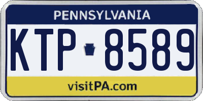 PA license plate KTP8589