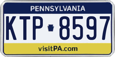 PA license plate KTP8597