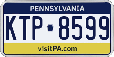 PA license plate KTP8599