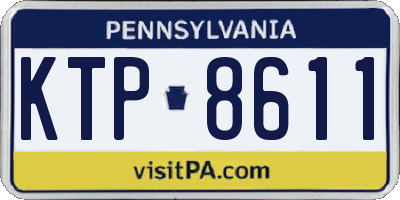 PA license plate KTP8611