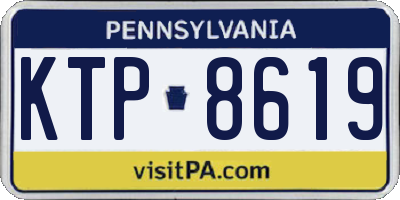 PA license plate KTP8619