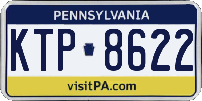 PA license plate KTP8622