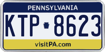 PA license plate KTP8623