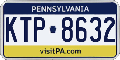 PA license plate KTP8632