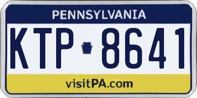 PA license plate KTP8641