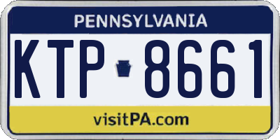 PA license plate KTP8661