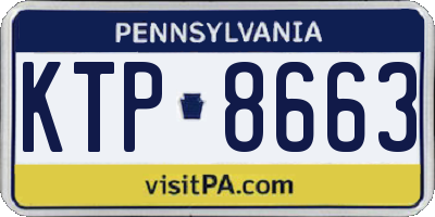 PA license plate KTP8663