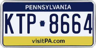 PA license plate KTP8664