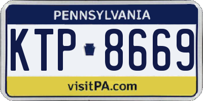 PA license plate KTP8669