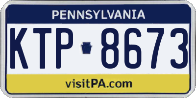 PA license plate KTP8673
