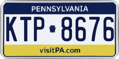 PA license plate KTP8676