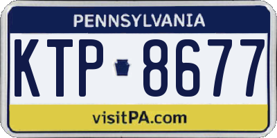 PA license plate KTP8677