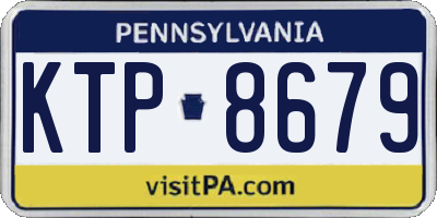 PA license plate KTP8679
