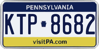 PA license plate KTP8682